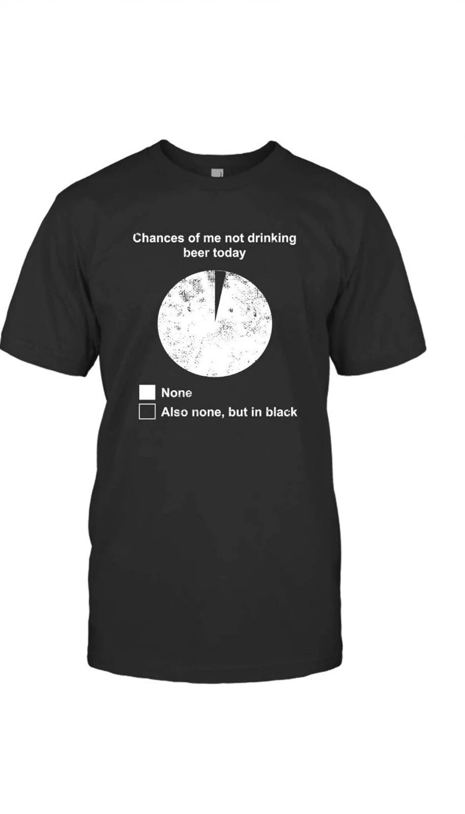 ●Beer Funny Shirt Chances Of Me Not Drinking Beer Today