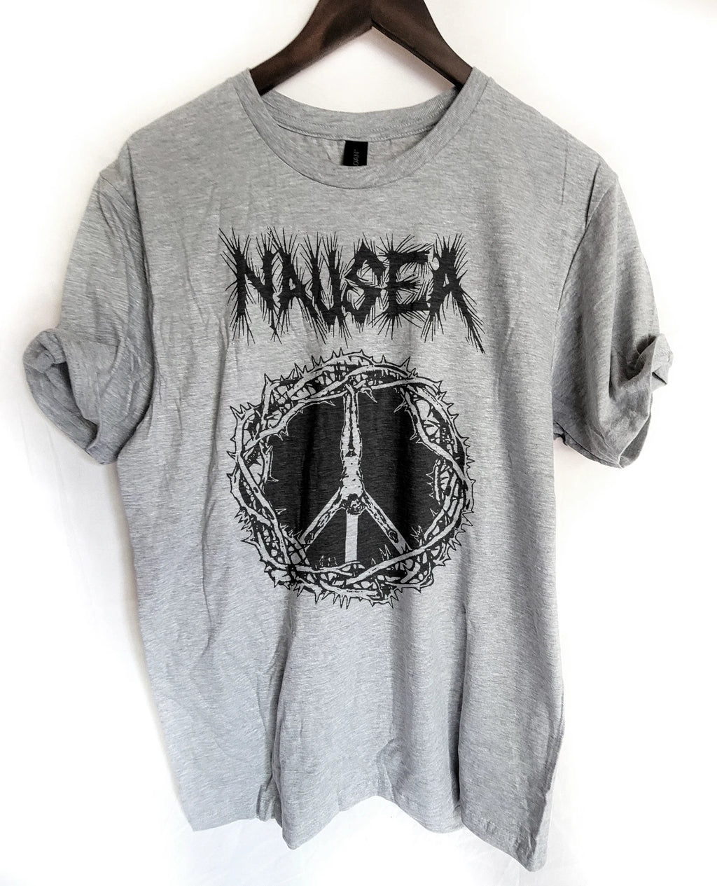 Nausea  band t shirt  NY punk hardcore crust