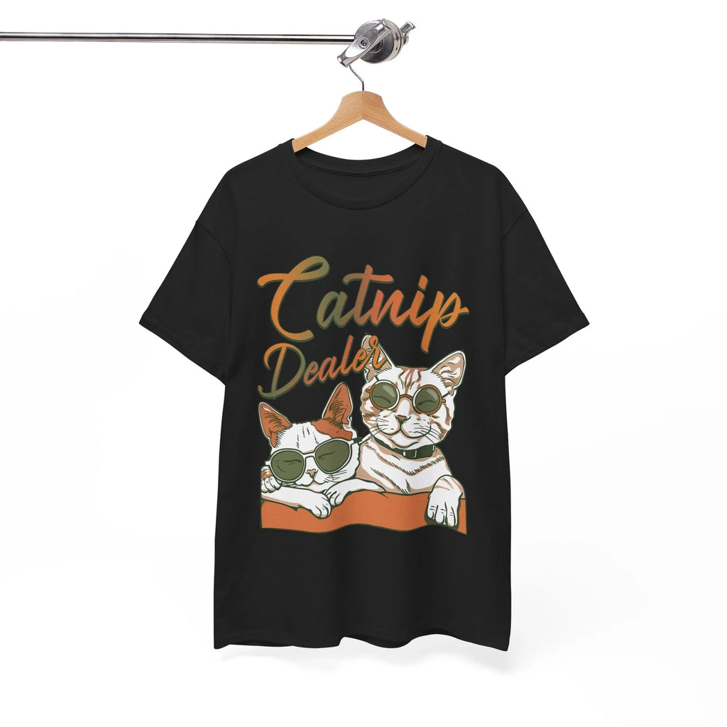 Catnip Dealer Irony T-Shirt - Sarcastic & Funny Tee for Lovers of Dry Humor