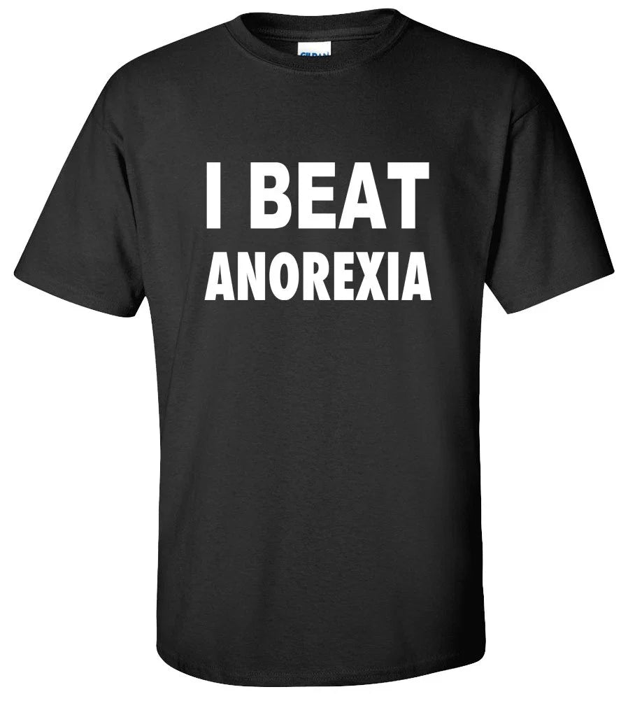 I Beat Anorexia T-Shirt | Recovery Strength Tee | Inspirational Wellness Gift