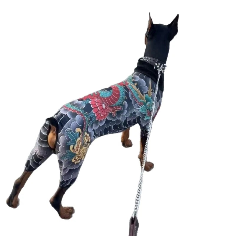 Dog Cats Tattooed Costume Fashionable Outfit Comfortable For Daily Wear
