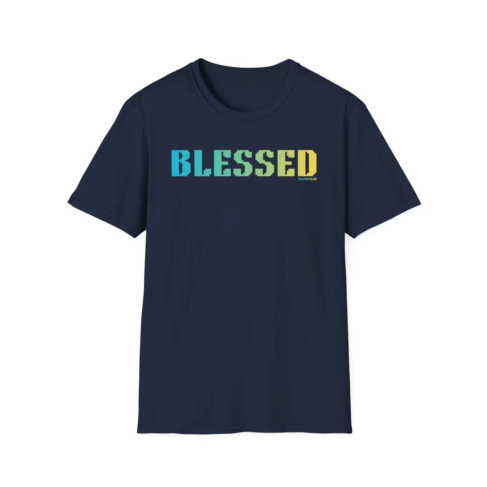 BLESSED Graphic T Shirt Streetwear Unisex Tee Minimal Typography Shirt
