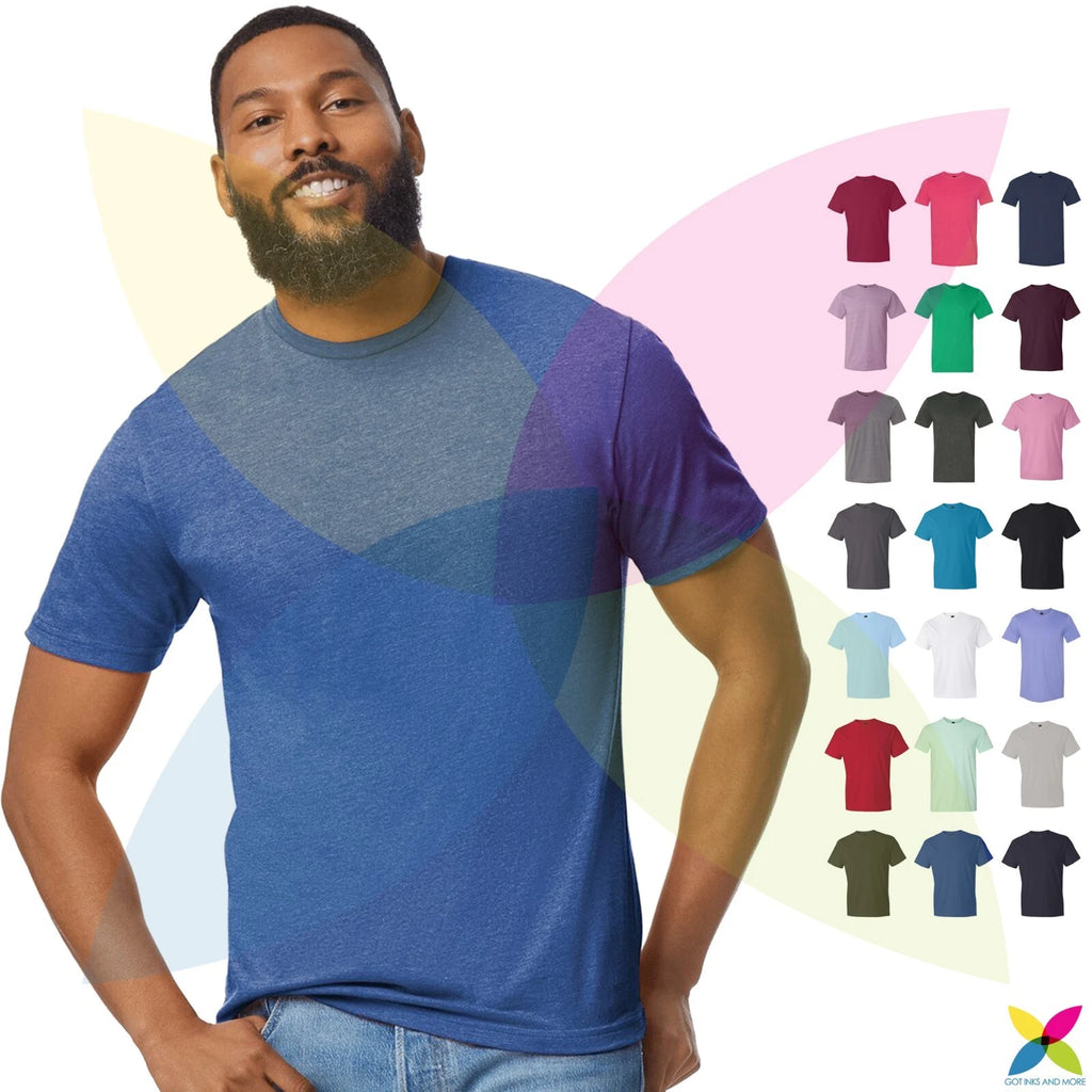 Gildan #980 Softstyle Lightweight T-Shirt Ringspun Cotton Plain Basic Modern Tee