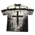 Rare GRAVEYARD Short Sleeve Y2K Mens Heavyweight T-shirt MMA ELITE Affliction