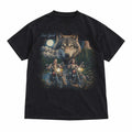 Vintage 90s Wolf Harley T-shirt Grunge Black S-3XL