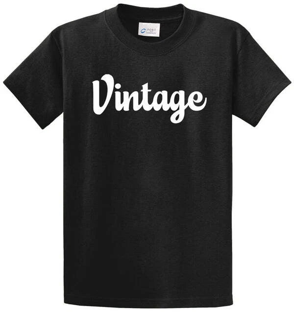 VINTAGE Cotton Printed Tee Shirt Regular and Big and Tall Sizes