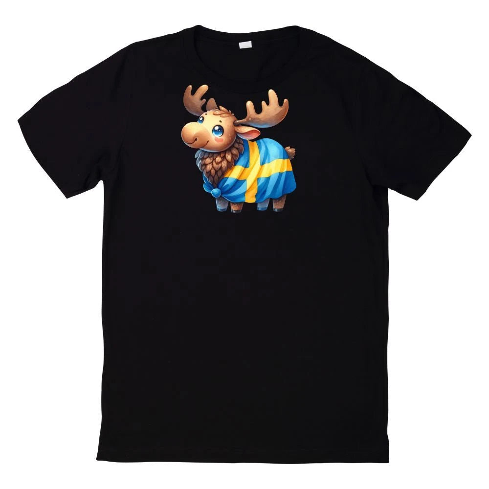 Cute Animal Sweden Flag European Championship T-Shirt