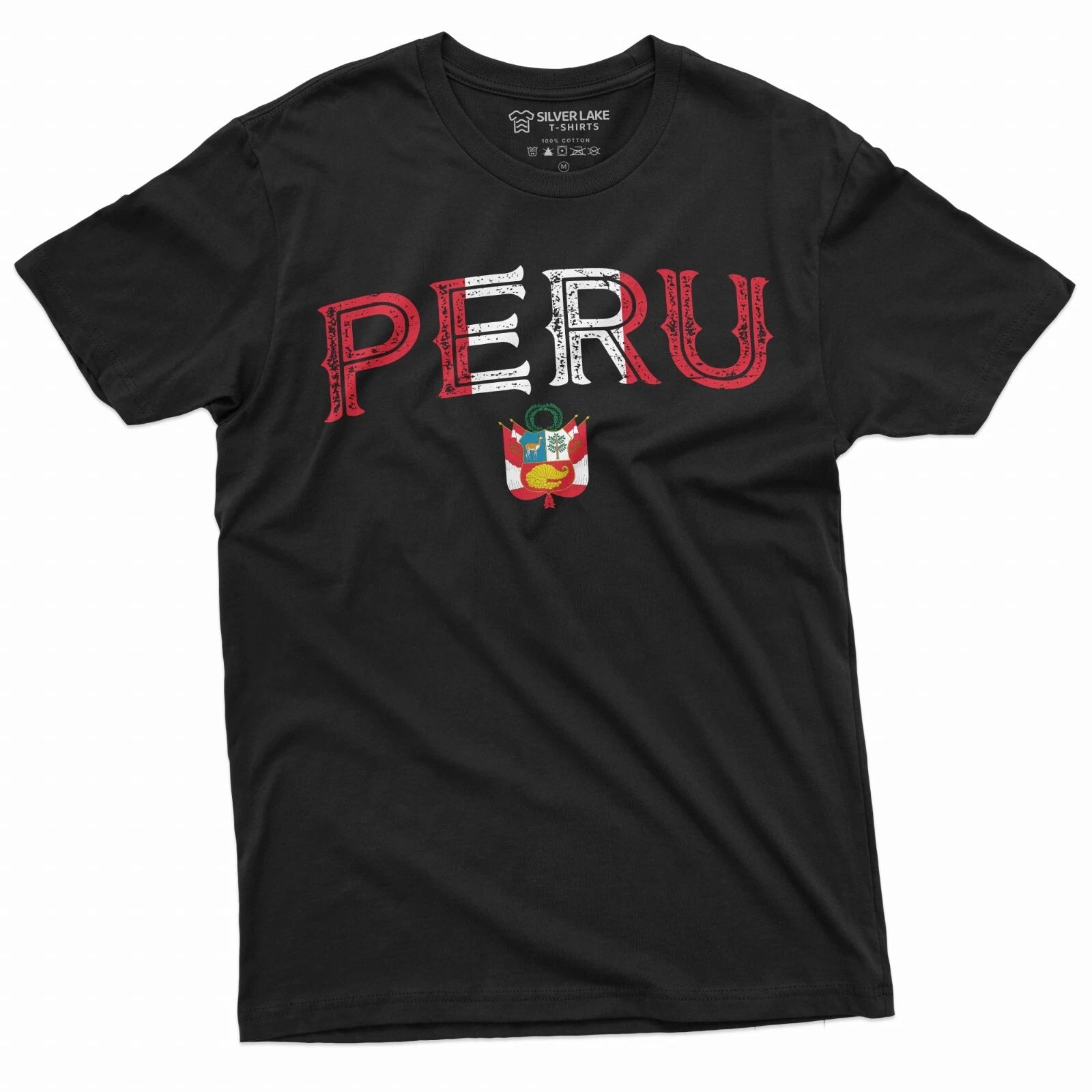 Peru T-shirt RepÃºblica del PerÃº Tee Shirt Peruvian Flag Coat of Arms Shirt