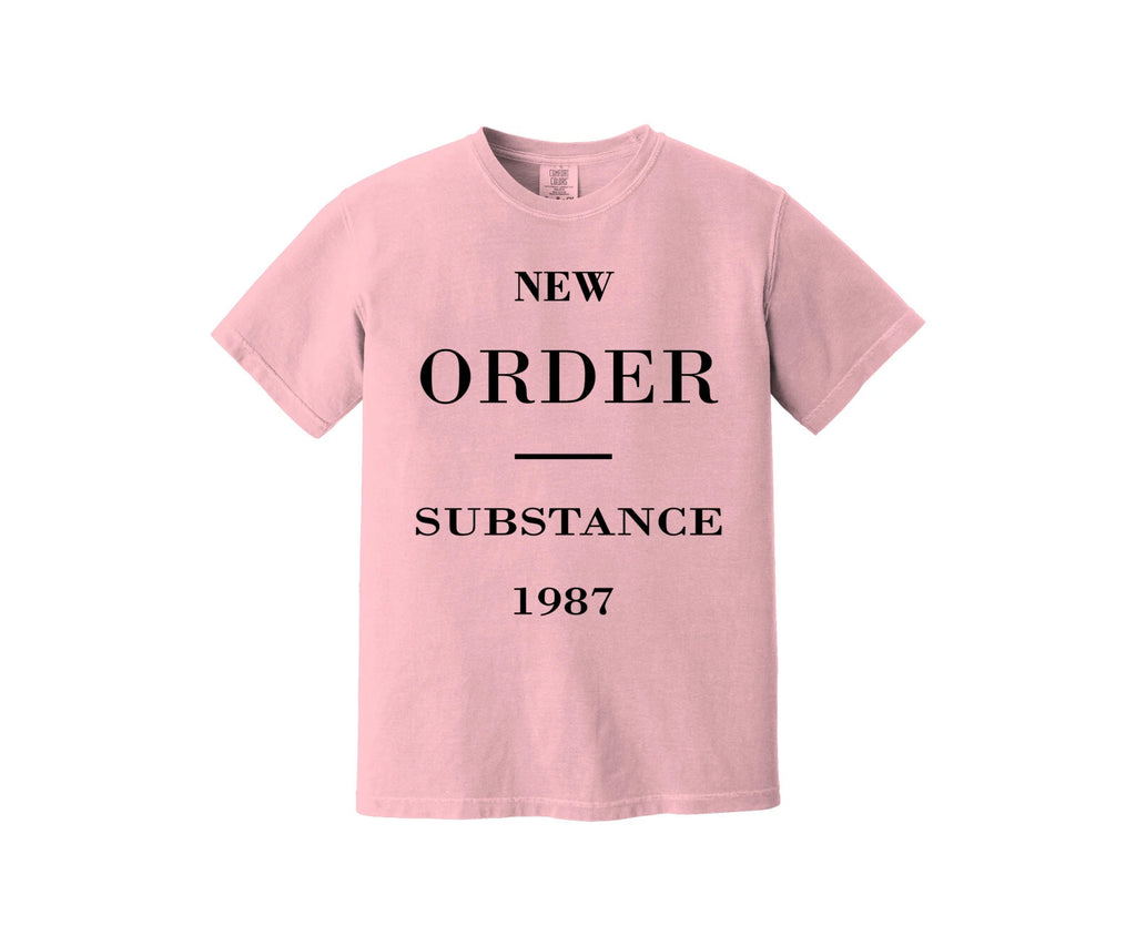 New Order Substance 1987 Heavyweight Shirt - 80s synth rock new wave Blue Monday