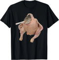 Fish Chicken Face Smoking a Cigarette Funny Meme T-Shirt