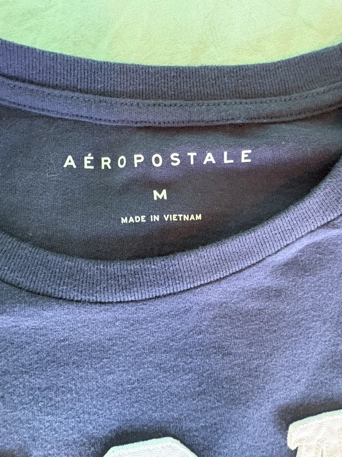 Aeropostale Shirt Mens Medium USA Spell Out Everyday Preppy Academia Streetwear