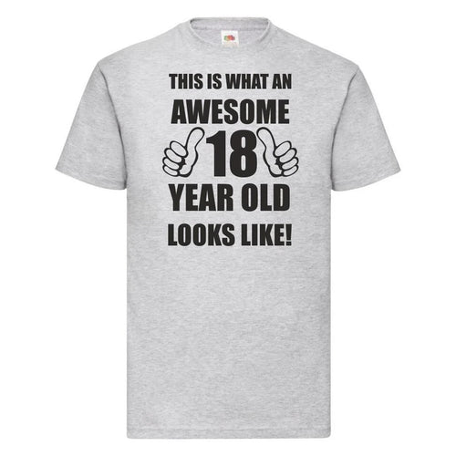 18th 18 Years Old Eighteenth Birthday Gift Presents Mens Funny Awesome T-Shirt
