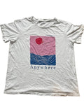 Vintage y2k Anywhere graphics print white tshirt size M| SKU 297