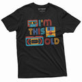 Birthday 80s 90s T-Shirt I am this old disk video cassette tape vintage Shirt