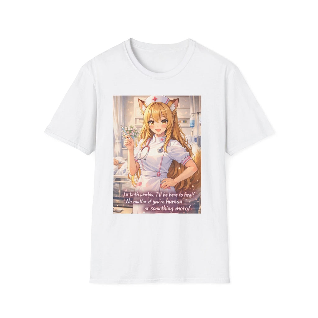 Anime Nurse Catgirl T-Shirt | Kawaii Hospital nurse uniform T-shirt