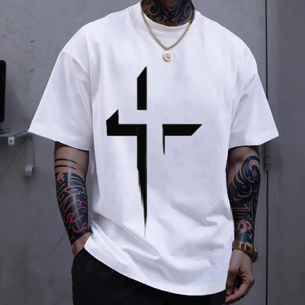 Fashionable Large Size Breathable Fabric Classic Style Graphic Pattern Loose Fit