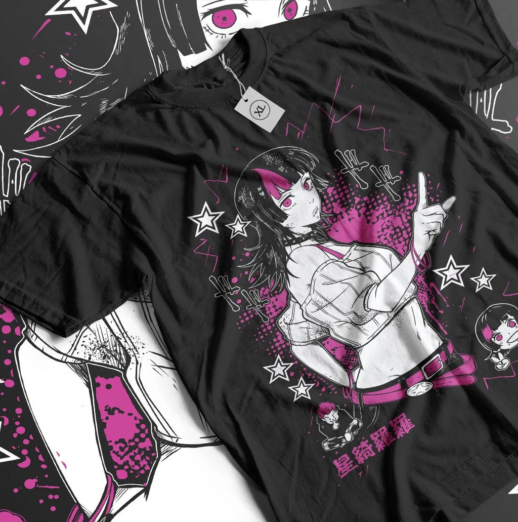 Jujutsu Kaisen Hakari And Kirara T-shirt  Horror Anime Manga Gift Shirt All Size