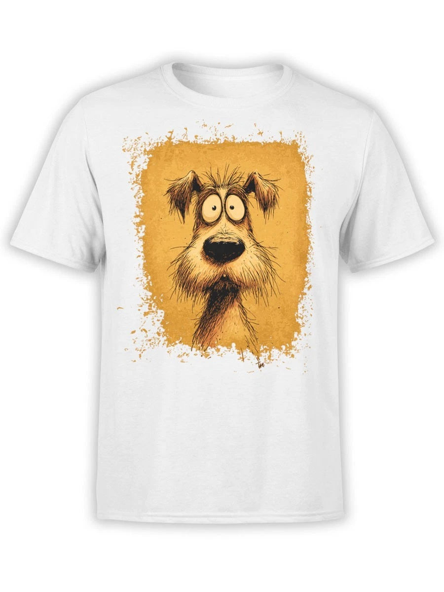 FANTUCCI Scruffy Surprise T-Shirt | Funny Cartoon Dog Tee | Unisex
