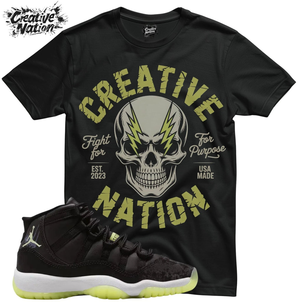 Shirt To Match 11 Black Barely Volt Unisex Tee Sneaker Shirt Skull Shirt