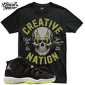 Shirt To Match 11 Black Barely Volt Unisex Tee Sneaker Shirt Skull Shirt