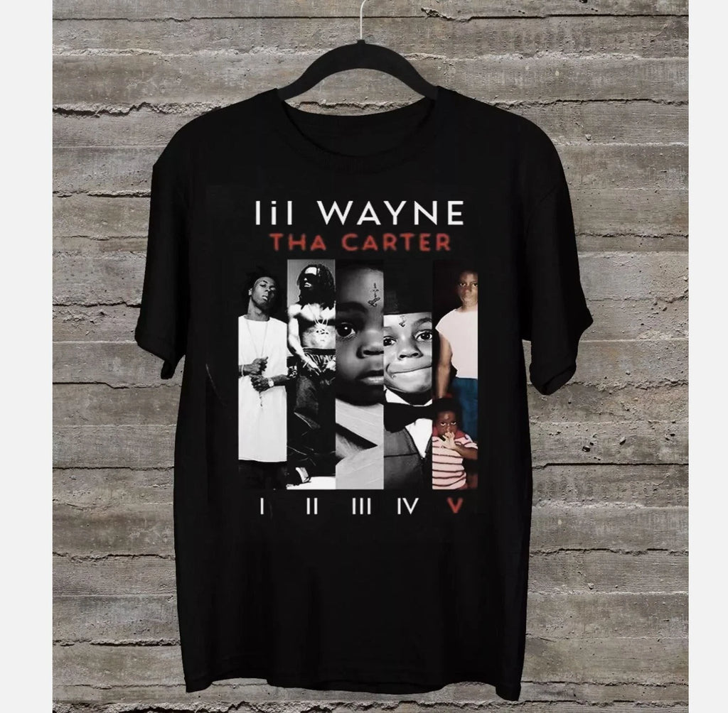 Lil Wayne Tha Carte I II III IV V Tee Shirt Full Size S-5XL