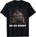 Uh Oh Stinky Poop Meme Funny Monkey T-Shirt