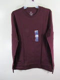 New Men George Crew T Shirt Size S 34 36 Windsor Wine Long Sleeve