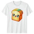 Happy Kawaii Sprinkled Bread Cute T-Shirt Kawaii Bread Food Birthday Gift