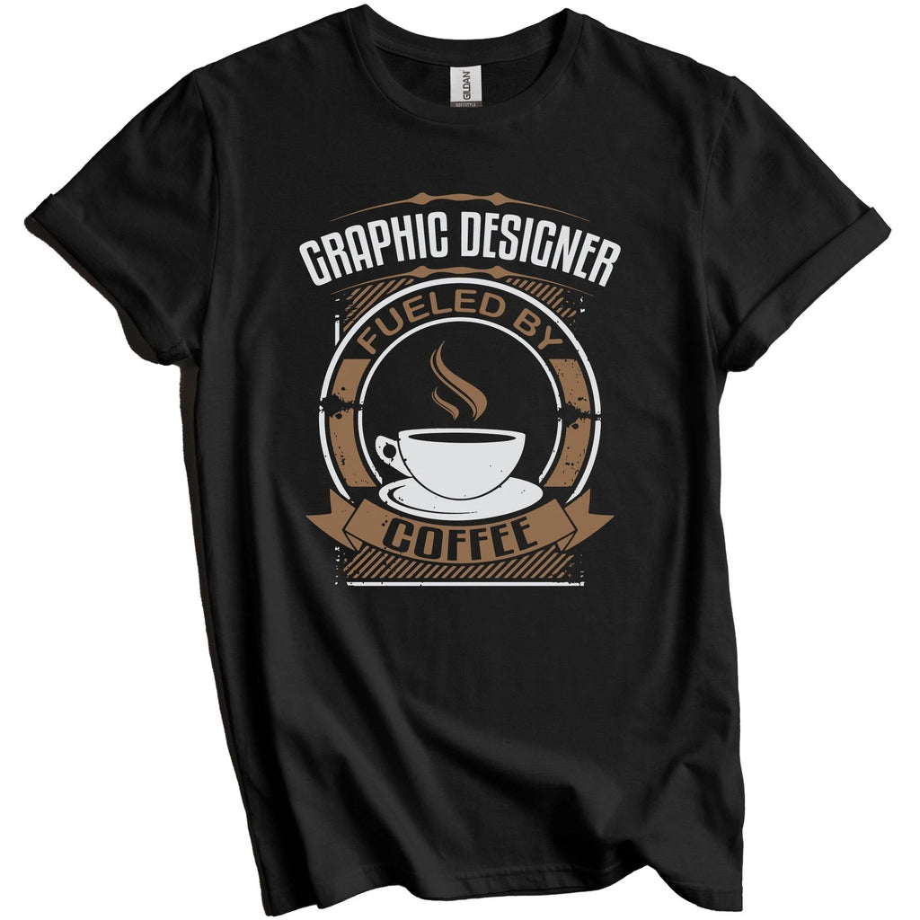 Graphic Designer Fueled By Coffee Funny Graphic T-Shirt