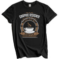 Graphic Designer Fueled By Coffee Funny Graphic T-Shirt