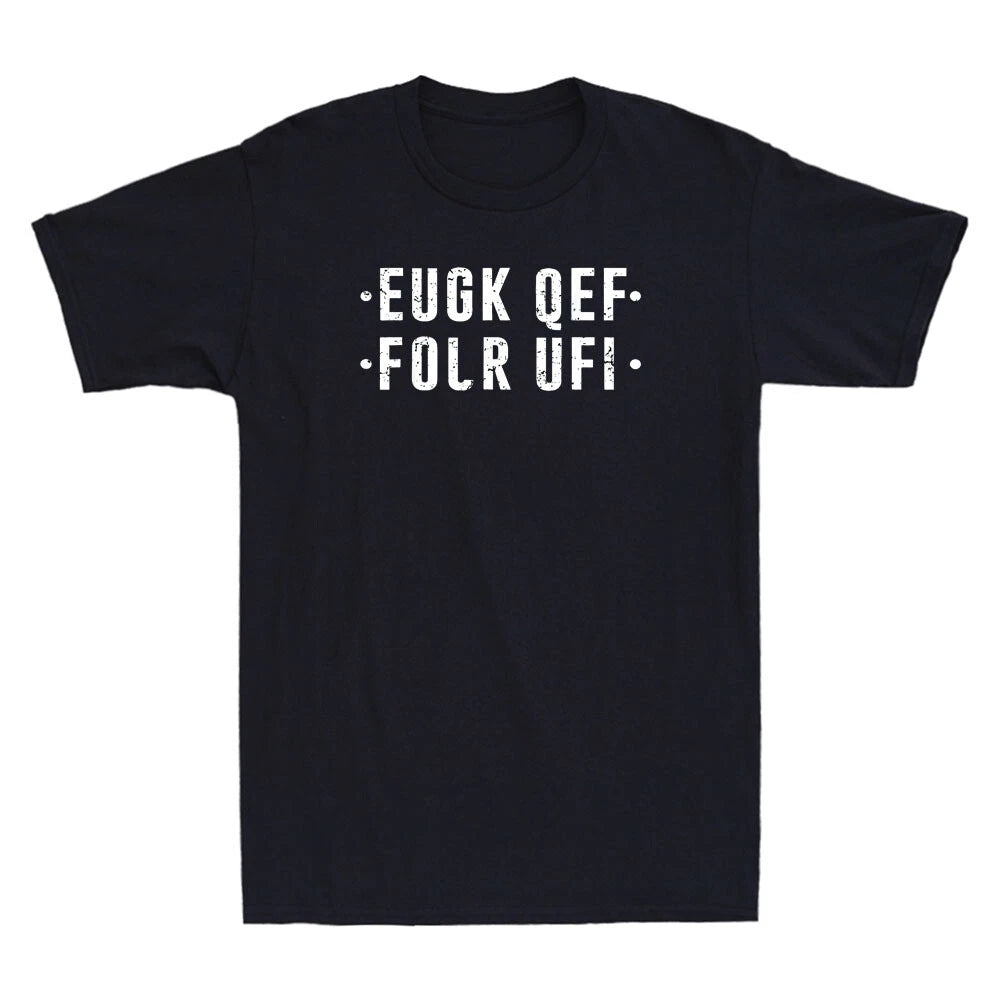 Fold Up Hidden Message F off Funny Saying Sarcastic Quote Vintage Men's T-Shirt