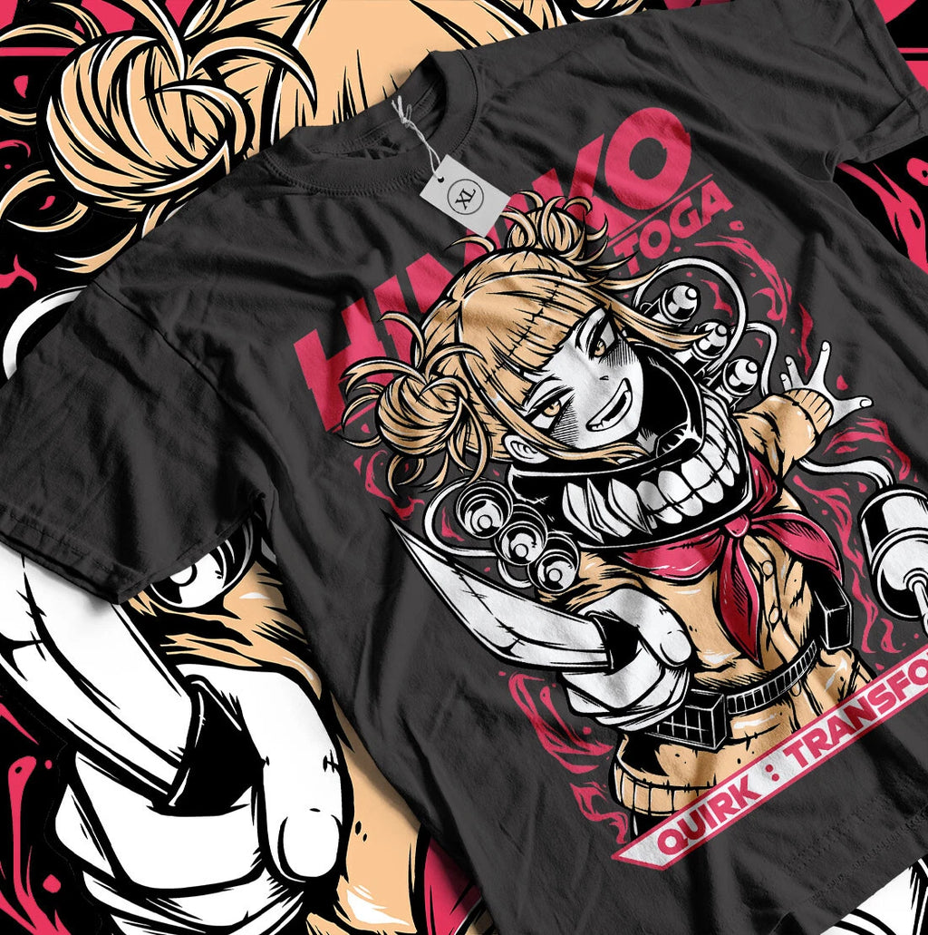 Himiko Toga T-ShirtMy Hero Academia Izuku Midoriya Girl Kawaii Shirt All Size