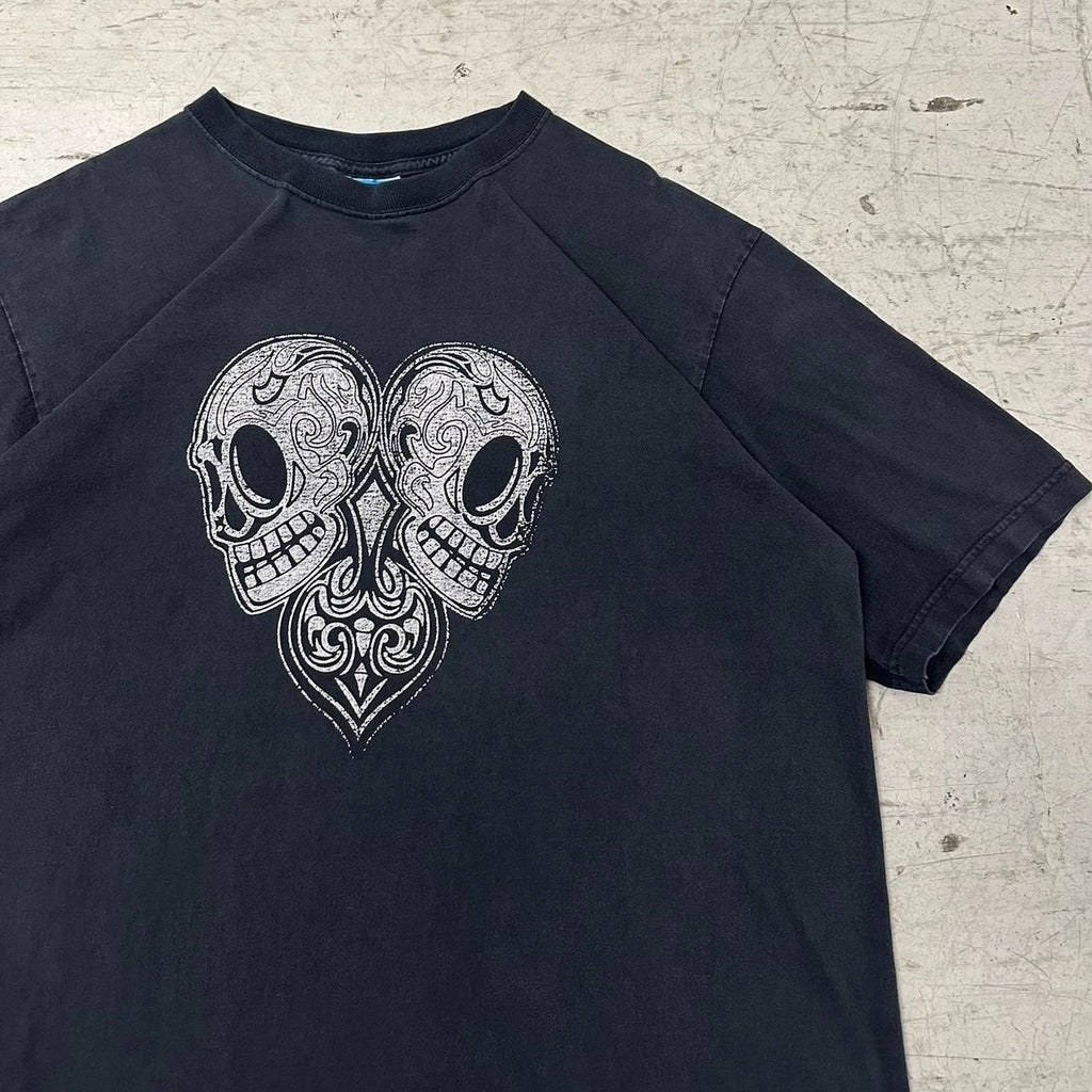 Y2K Skull Heart Grunge T-Shirt