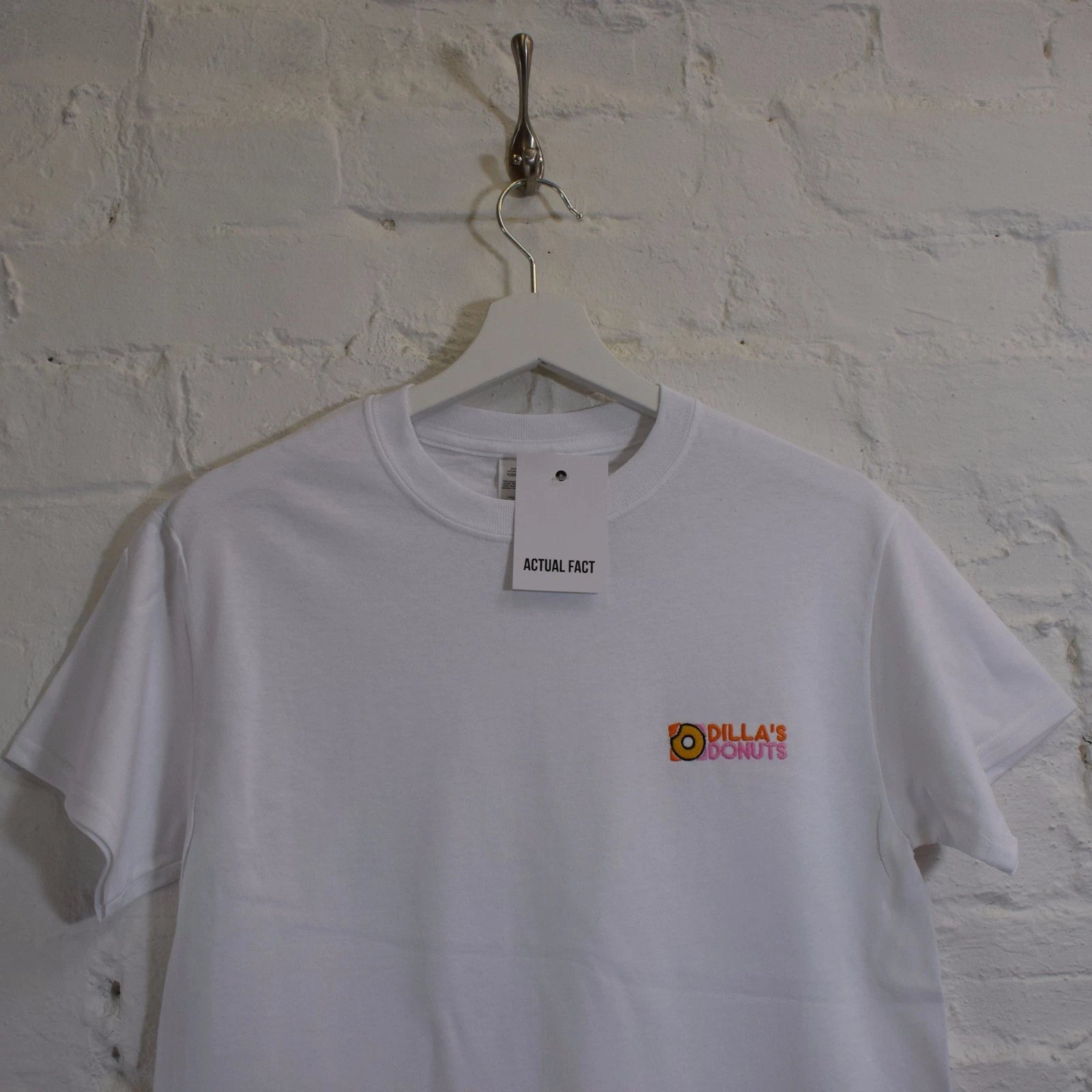 Dillas Donuts Hip Hop J Dilla White Tee T-shirt by Actual Fact