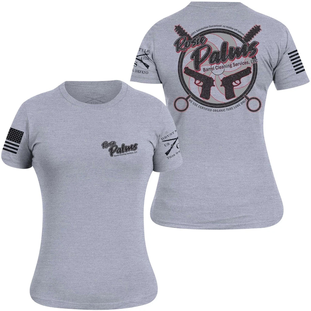 Grunt Style Rosie Palms Barrel Cleaning Service T-Shirt - Small - Light Gray