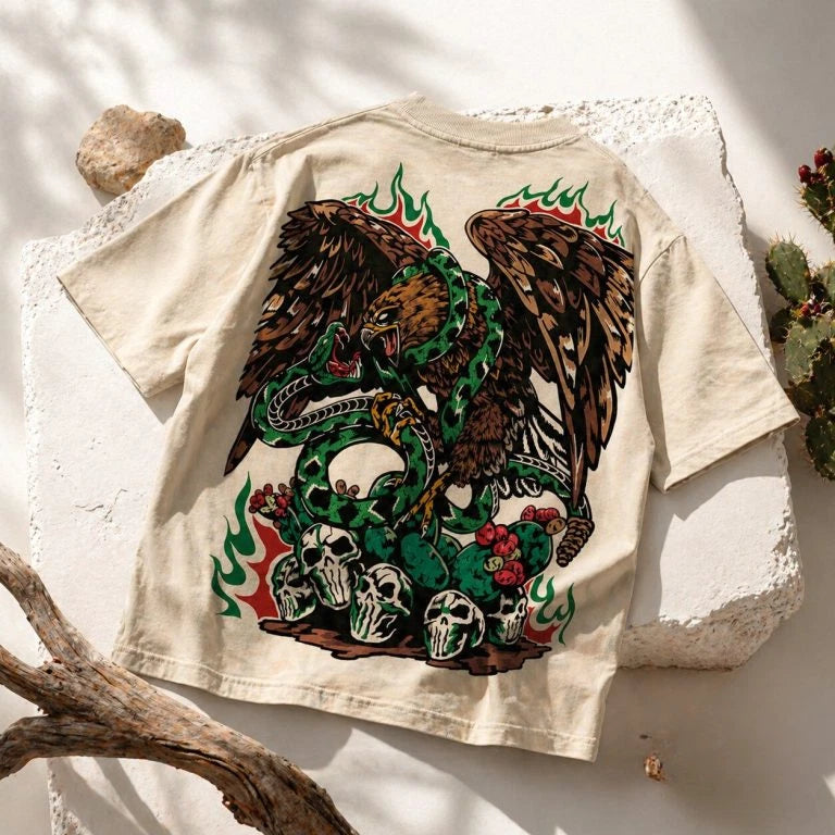 Warren Lotas Mexico Vintage Eagle Shirt S-5XL