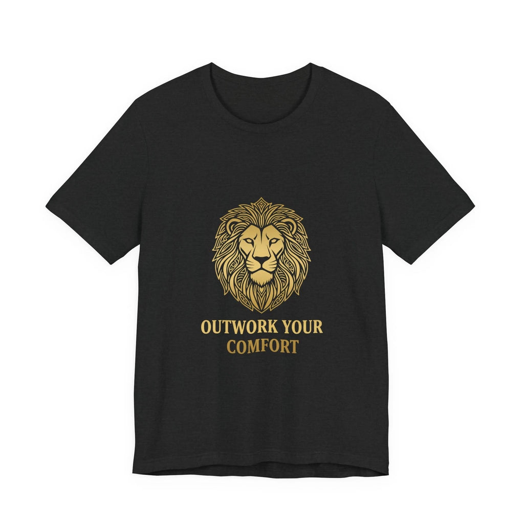 Lion Head 'Outwork Your Comfort' Tee | lion shirt, boundary setting apparel