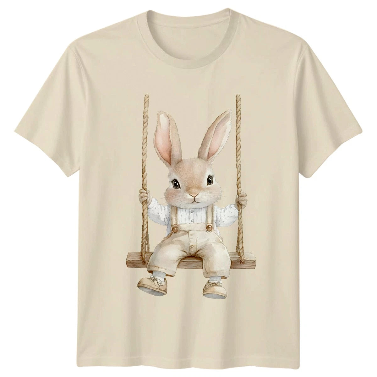 Cute Rabbit Bunny Sitting On T-Shirt Wildlife Birthday Gift For Him And Her