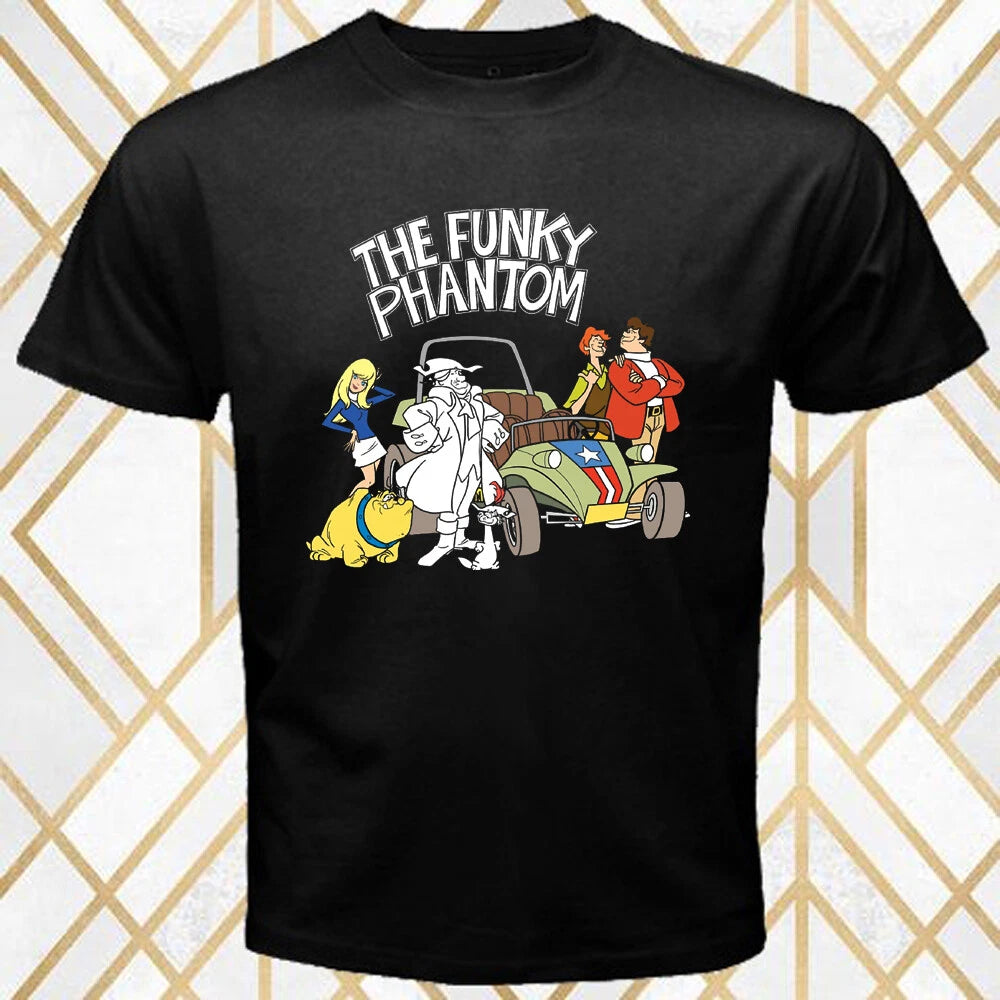 The Funky Phantom Cartoon Men's Black Size S - 3XL