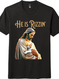 Vintage Jesus Cat Graphic Tee Unisex Funny Christian Gift Shirt For Cat Lovers