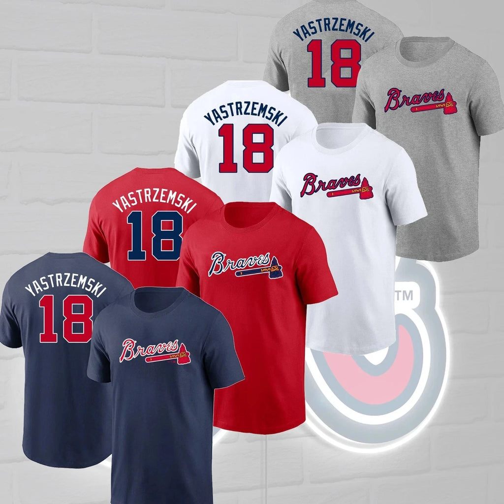 Yastrzemski#18 Atlanta-Brave 2026 Name & Number T-shirt Gift For Fans