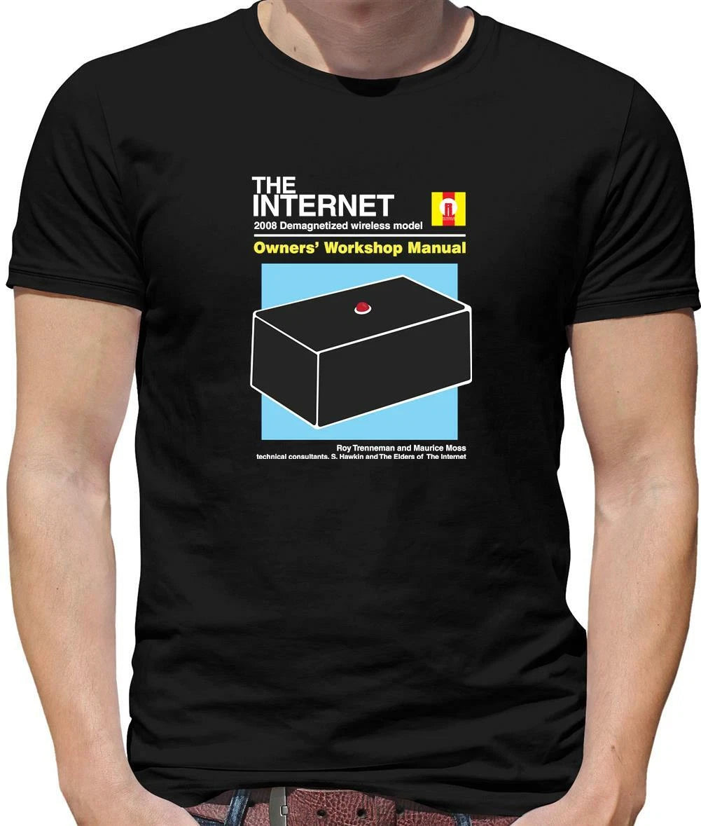 The Internet, Owners Manual Mens T-Shirt - IT Crowd - TV - Roy - Moss - Funny
