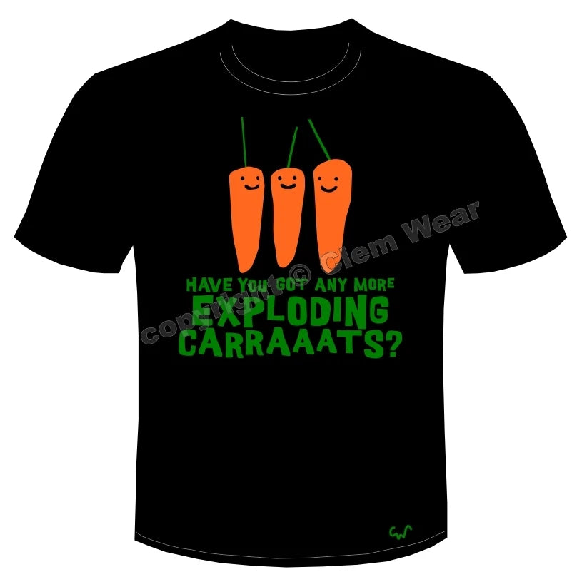 Rik Mayall Bottom tshirt ee T-shirt Exploding Carrots men's unisex ladies kids