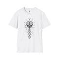 Geometric Brain DNA T-Shirt, Artistic Unisex Tee, Science Gift, Unique Design,