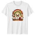 Believe In Yourself Womens T-Shirt Boho Rainbow Butterfly