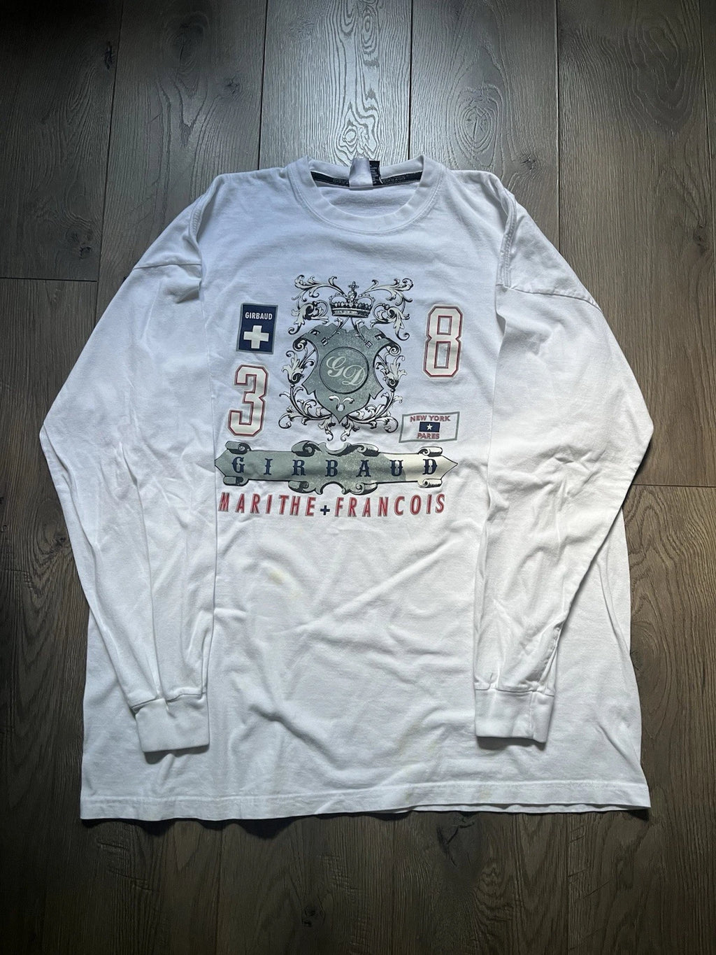 Vintage Y2K MFG White Long Sleeve Gothic Grunge Punk Shirt