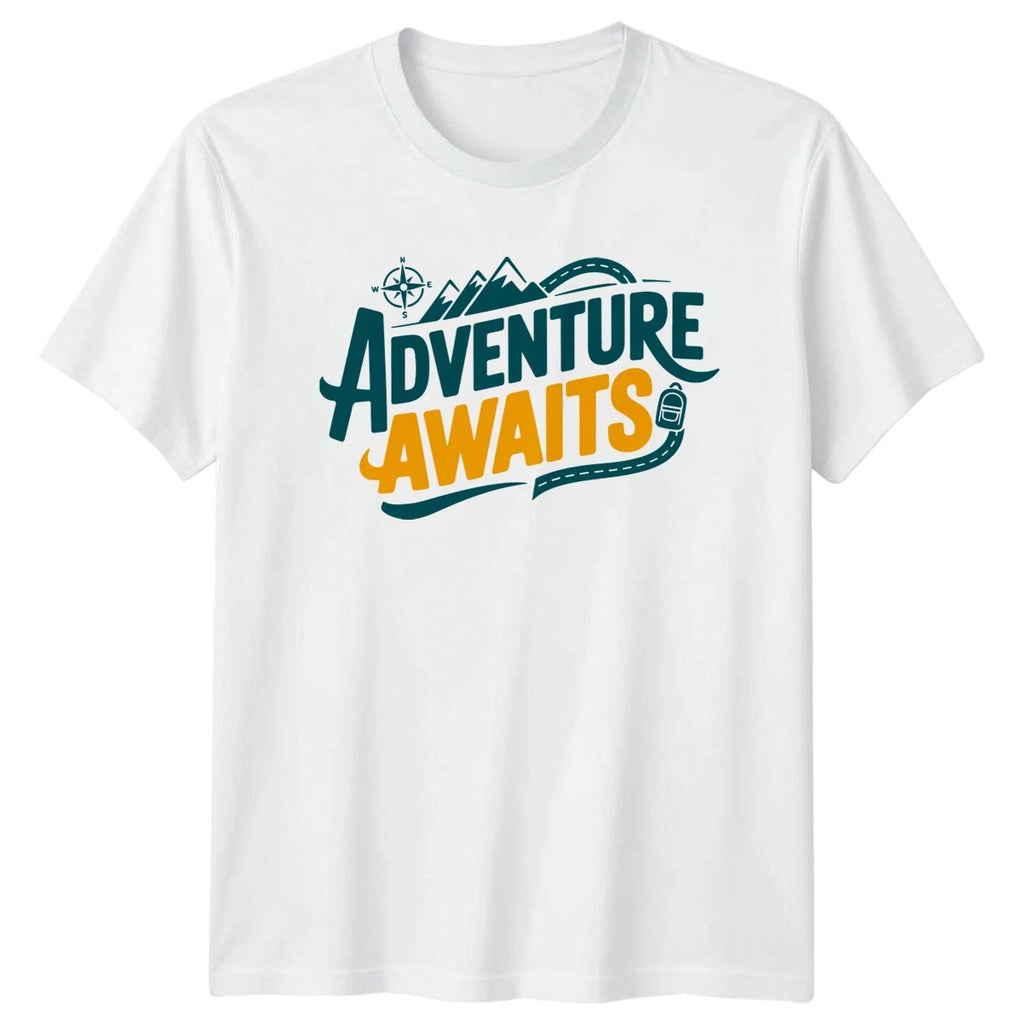 Adventure Awaits T-Shirt Outdoor Adventure Travel Fathers Day Gift For Him Her