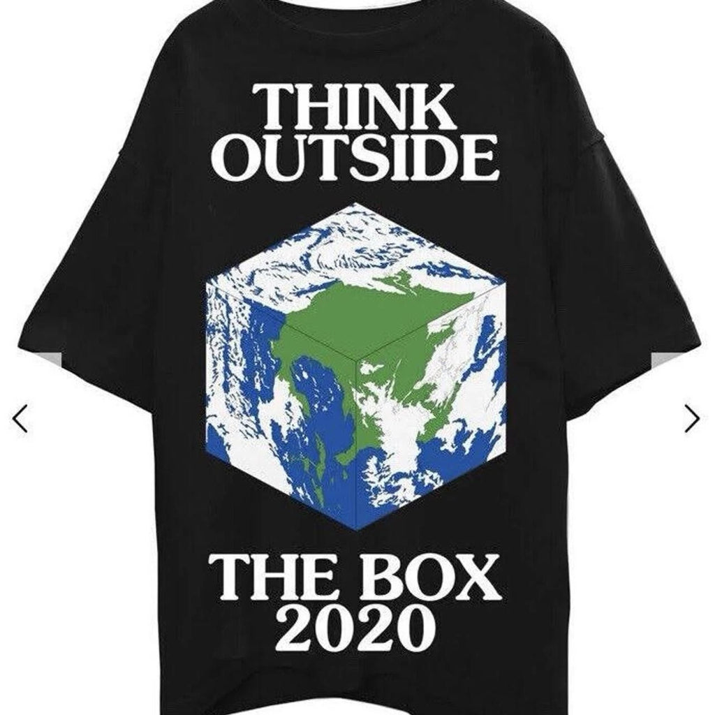 Brand New Virgil Abloh X Canary Yellow Think Outside The Box T-Shirt - Large