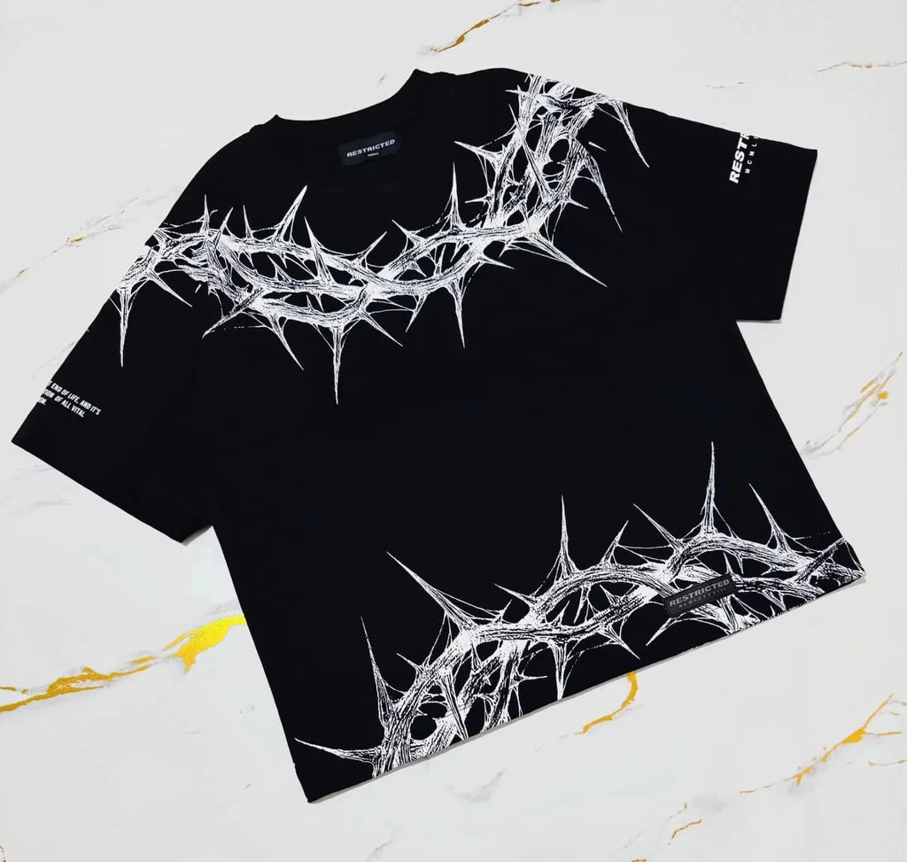 Cotton Y2K Gothic Graphic T Shirt Men Grunge Streetwear Unisex Tee abstract