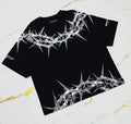 Cotton Y2K Gothic Graphic T Shirt Men Grunge Streetwear Unisex Tee abstract